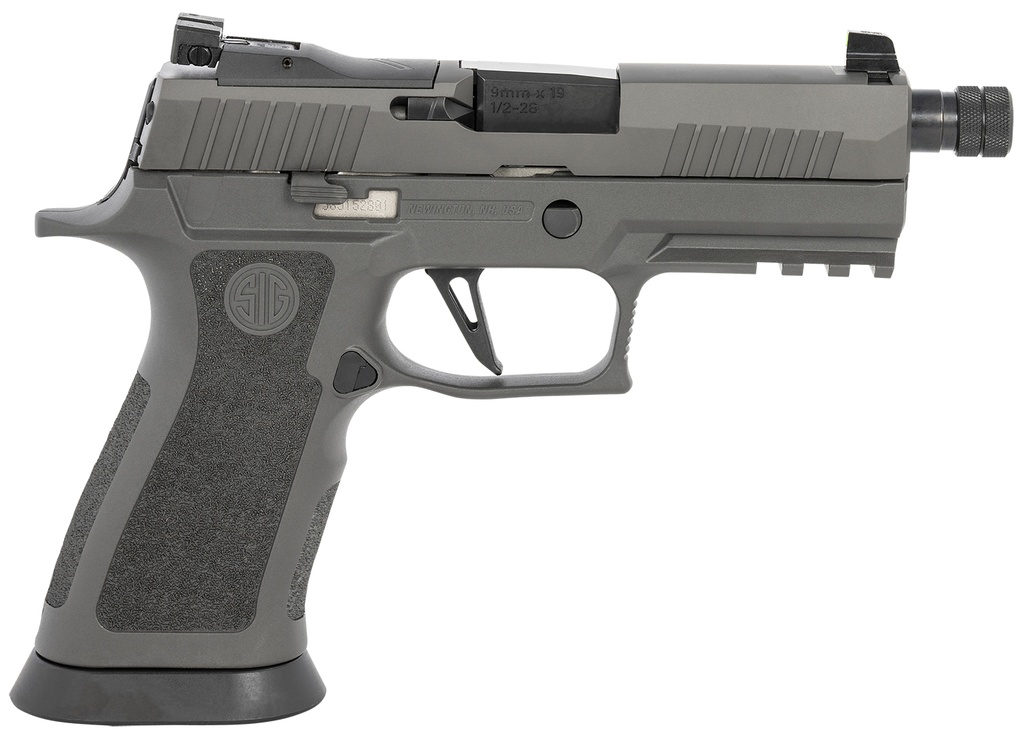 Sig Sauer 320XCA9LEGIONTBR2 P320 XCarry Legion Carry Frame 9mm Luger 17+1, 4.60" Black Carbon Steel/Threaded Barrel, Legion Gray Cerakote Optic Ready/Serrated Stainless Steel Slide, Legion Gray Cerakote Stainless Steel Frame w/Beavertail & Picatinny Rail, 