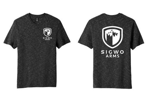 Sigwo Arms Black Short Sleeve - White Letters