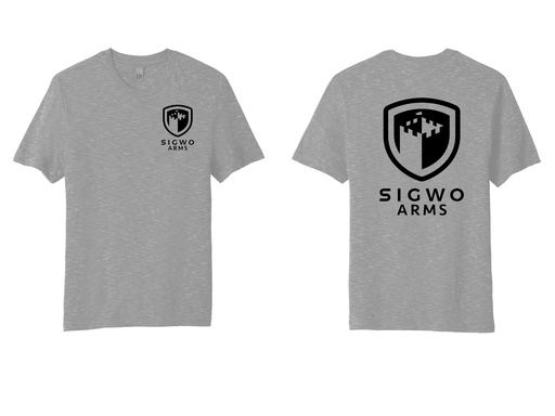 Sigwo Arms Grey Short Sleeve - White Letters