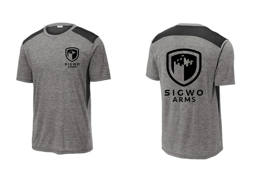 Sigwo Arms Grey/Black Short Sleeve - Black Letters